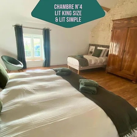Center Parcs A 5min - Ideal Familles & Groupes - 3 Parkings - Espaces Modulables - Jardin Clos - Au Calme - Chateaux De La Loire Holiday home Morton