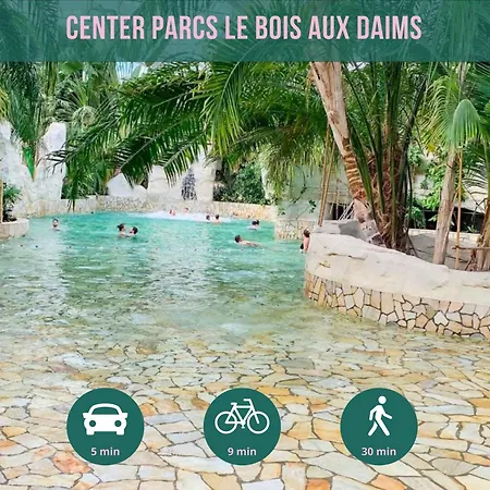Center Parcs A 5min - Ideal Familles & Groupes - 3 Parkings - Piscine - Jardin Clos - Au Calme - Chateaux De La Loire *